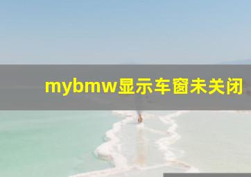 mybmw显示车窗未关闭