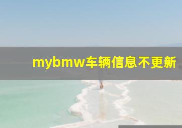 mybmw车辆信息不更新