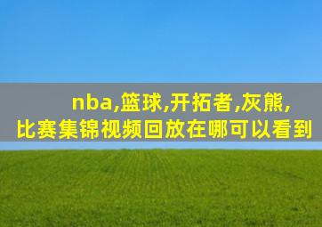 nba,篮球,开拓者,灰熊,比赛集锦视频回放在哪可以看到