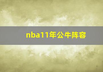 nba11年公牛阵容