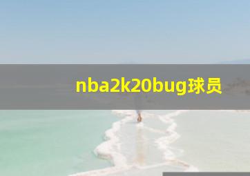 nba2k20bug球员