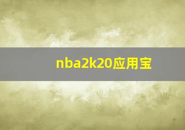 nba2k20应用宝