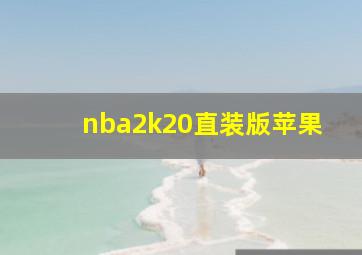 nba2k20直装版苹果