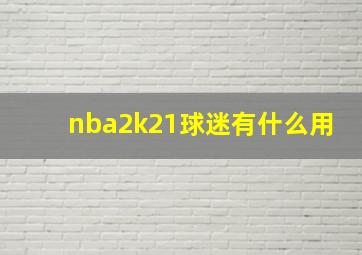 nba2k21球迷有什么用