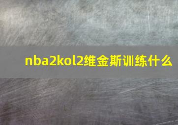 nba2kol2维金斯训练什么