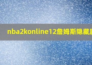 nba2konline12詹姆斯隐藏属性