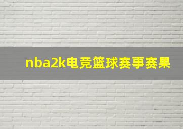 nba2k电竞篮球赛事赛果