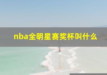 nba全明星赛奖杯叫什么