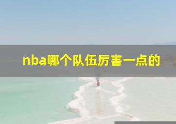 nba哪个队伍厉害一点的