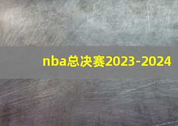 nba总决赛2023-2024