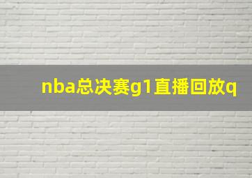 nba总决赛g1直播回放q