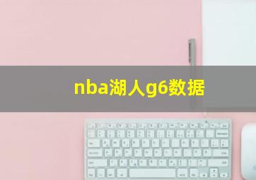 nba湖人g6数据