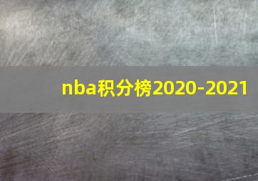 nba积分榜2020-2021