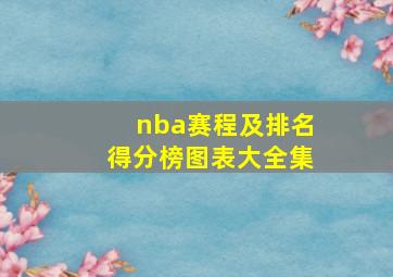 nba赛程及排名得分榜图表大全集