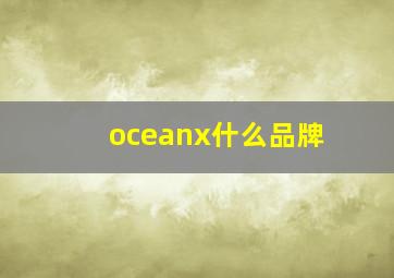 oceanx什么品牌