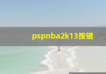 pspnba2k13按键