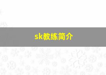 sk教练简介