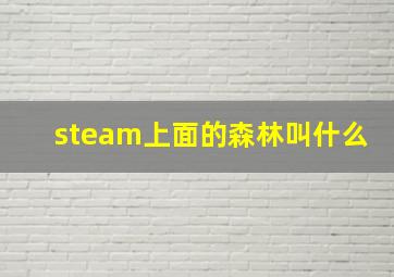 steam上面的森林叫什么