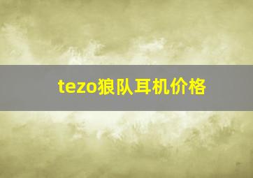 tezo狼队耳机价格