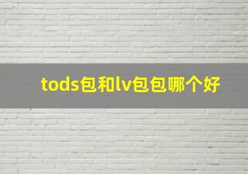 tods包和lv包包哪个好