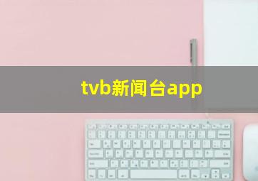 tvb新闻台app