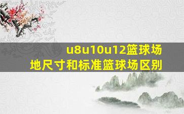 u8u10u12篮球场地尺寸和标准篮球场区别