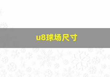 u8球场尺寸