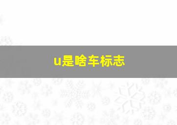 u是啥车标志