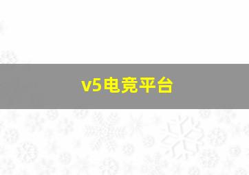 v5电竞平台