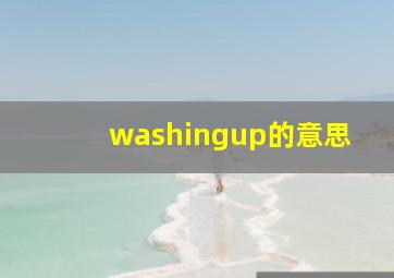 washingup的意思