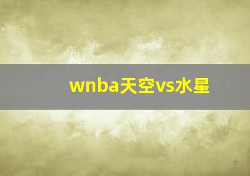 wnba天空vs水星