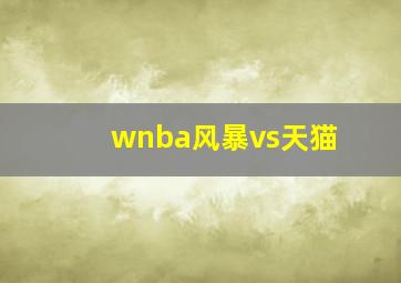 wnba风暴vs天猫