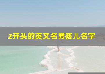 z开头的英文名男孩儿名字