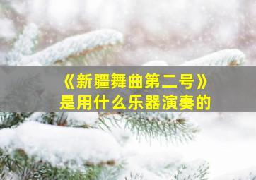 《新疆舞曲第二号》是用什么乐器演奏的