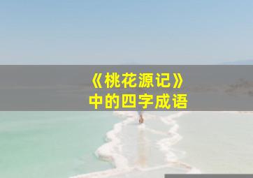 《桃花源记》中的四字成语