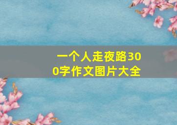 一个人走夜路300字作文图片大全