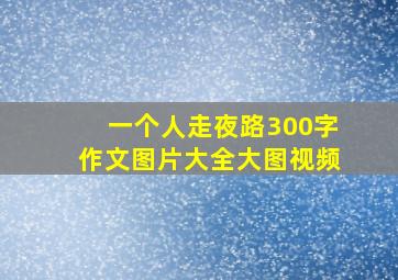 一个人走夜路300字作文图片大全大图视频