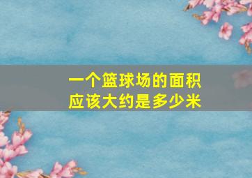 一个篮球场的面积应该大约是多少米