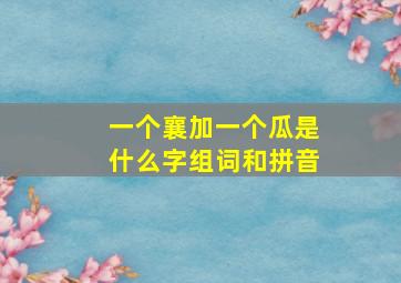 一个襄加一个瓜是什么字组词和拼音