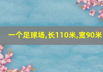 一个足球场,长110米,宽90米