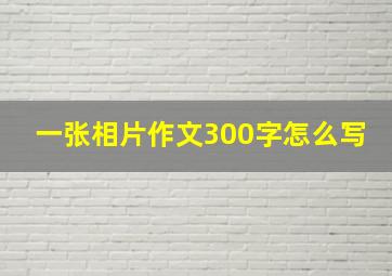 一张相片作文300字怎么写