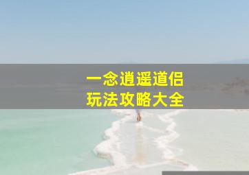 一念逍遥道侣玩法攻略大全