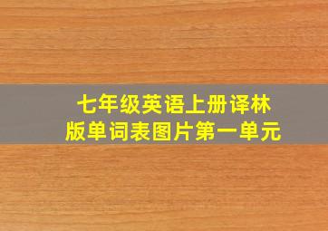 七年级英语上册译林版单词表图片第一单元