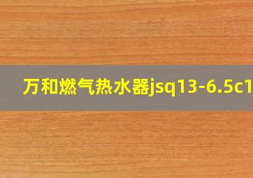 万和燃气热水器jsq13-6.5c12