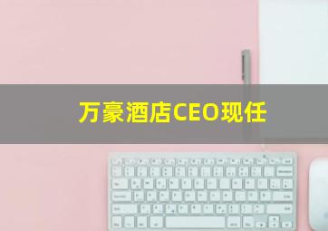 万豪酒店CEO现任