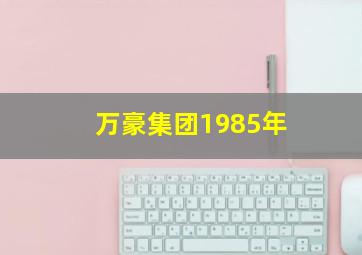 万豪集团1985年