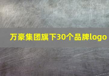 万豪集团旗下30个品牌logo