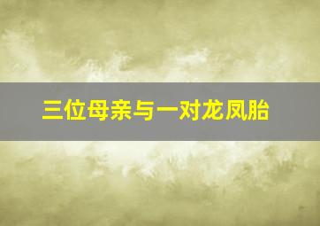 三位母亲与一对龙凤胎