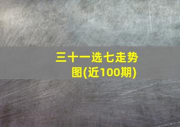 三十一选七走势图(近100期)