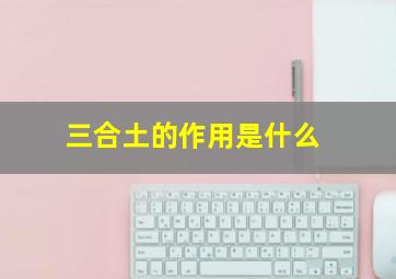 三合土的作用是什么